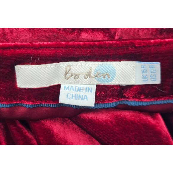 Women's - Boden Lorna Velvet Pencil Skirt, Size 12 - Picture 5 of 7